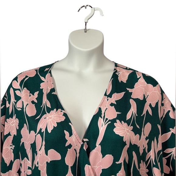 Eloquii, Elements Floral Wide-Leg Jumpsuit,
Plus Size 18W, Pink, Green - Picture 3 of 9